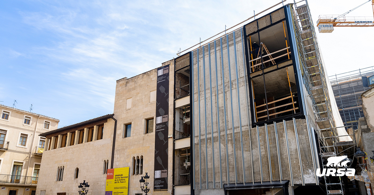 New ventilated façade on the Wine Museum in Vilafranca del Penedès