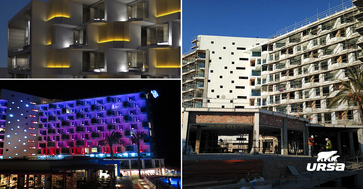 3500 metres of URSA Air ducts in the spectacular Hard Rock Ibiza Hotel